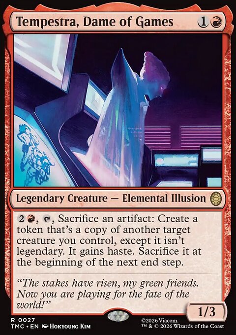 Tempestra, Dame of Games, Teenage Mutant Ninja Turtles Eternal #27, Magic: The Gathering card