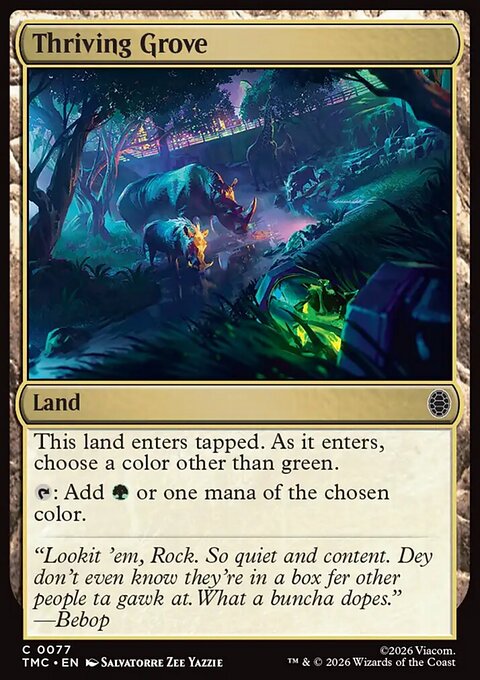 Thriving Grove, Teenage Mutant Ninja Turtles Eternal #77, Magic: The Gathering card