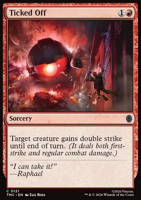 Ticked Off, Teenage Mutant Ninja Turtles Eternal #121, Magic: The Gathering card