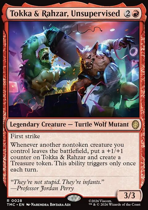 Tokka & Rahzar, Unsupervised, Teenage Mutant Ninja Turtles Eternal #28, Magic: The Gathering card