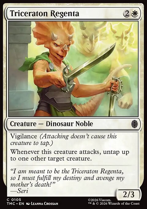 Triceraton Regenta, Teenage Mutant Ninja Turtles Eternal #105, Magic: The Gathering card