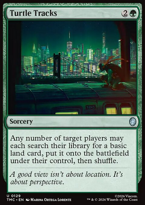 Turtle Tracks, Teenage Mutant Ninja Turtles Eternal #129, Magic: The Gathering card