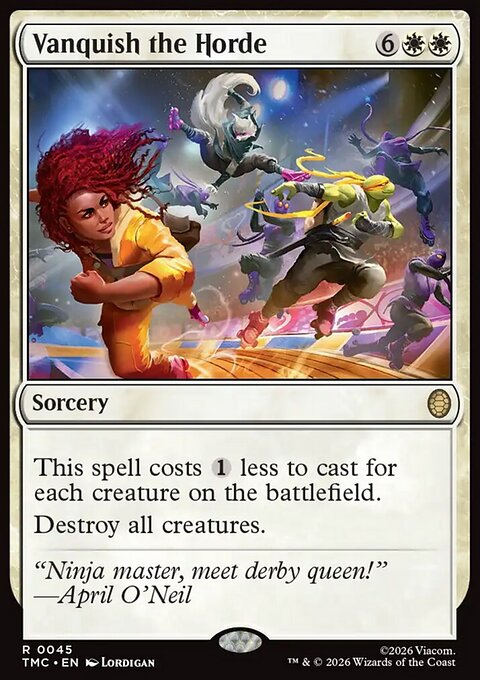 Vanquish the Horde, Teenage Mutant Ninja Turtles Eternal #45, Magic: The Gathering card