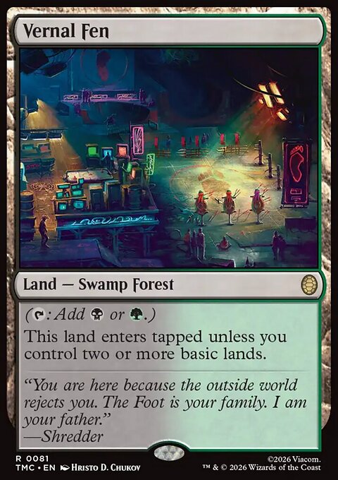Vernal Fen, Teenage Mutant Ninja Turtles Eternal #81, Magic: The Gathering card