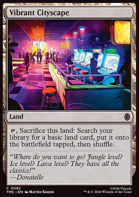 Vibrant Cityscape, Teenage Mutant Ninja Turtles Eternal #82, Magic: The Gathering card