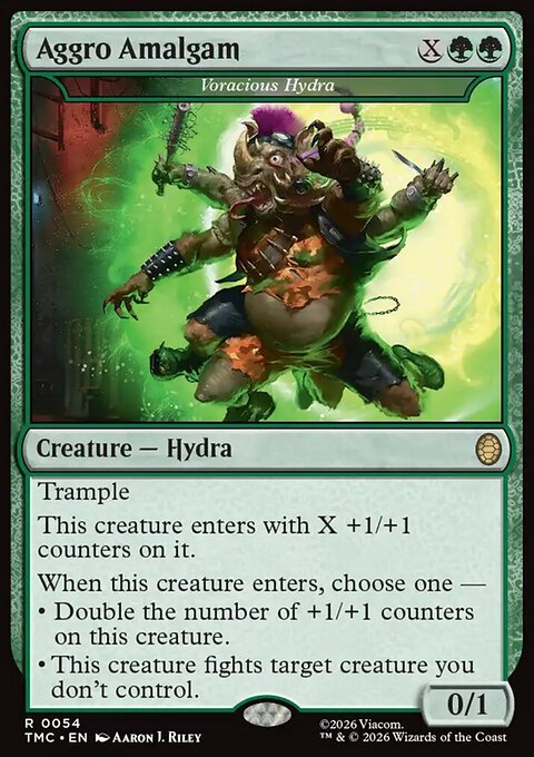 Voracious Hydra, Teenage Mutant Ninja Turtles Eternal #54, Magic: The Gathering card