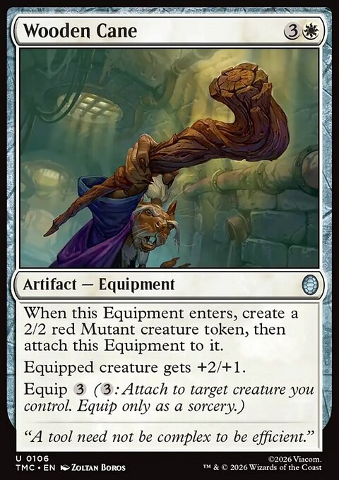 Wooden Cane, Teenage Mutant Ninja Turtles Eternal #106, Magic: The Gathering card