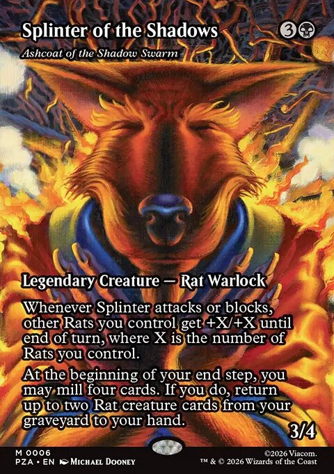 Ashcoat of the Shadow Swarm, Teenage Mutant Ninja Turtles Source Material #6, Magic: The Gathering card
