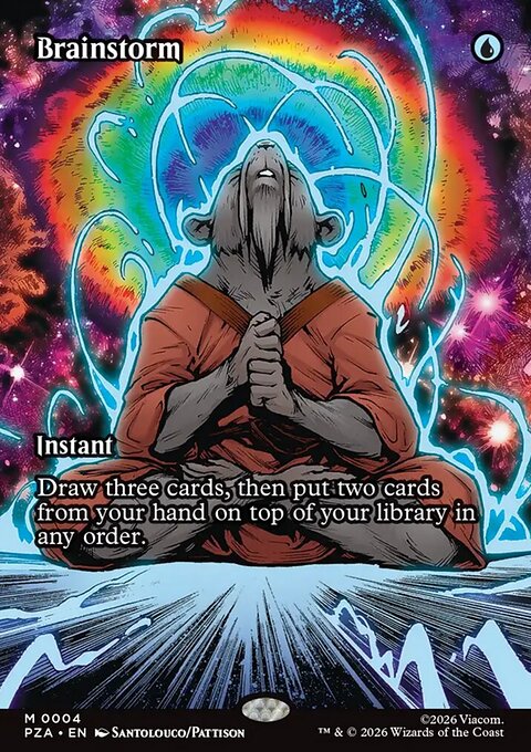 Brainstorm, Teenage Mutant Ninja Turtles Source Material #4, Magic: The Gathering card