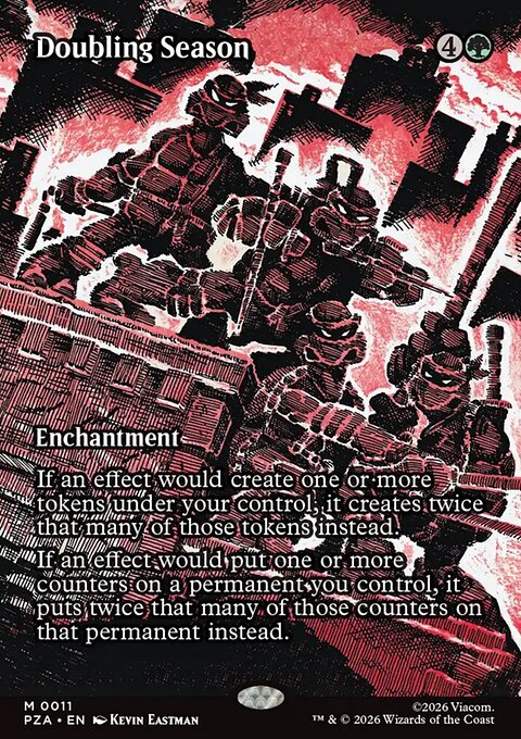 Doubling Season, Teenage Mutant Ninja Turtles Source Material #11, Magic: The Gathering card