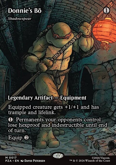 Shadowspear, Teenage Mutant Ninja Turtles Source Material #17, Magic: The Gathering card