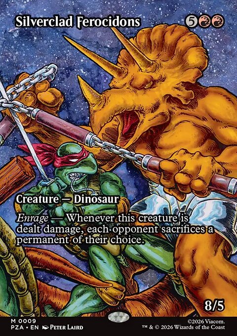 Silverclad Ferocidons, Teenage Mutant Ninja Turtles Source Material #9, Magic: The Gathering card