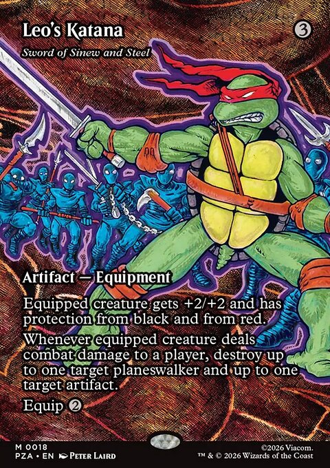 Sword of Sinew and Steel, Teenage Mutant Ninja Turtles Source Material #18, Magic: The Gathering card