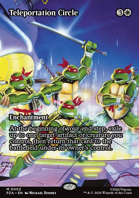 Teleportation Circle, Teenage Mutant Ninja Turtles Source Material #2, Magic: The Gathering card