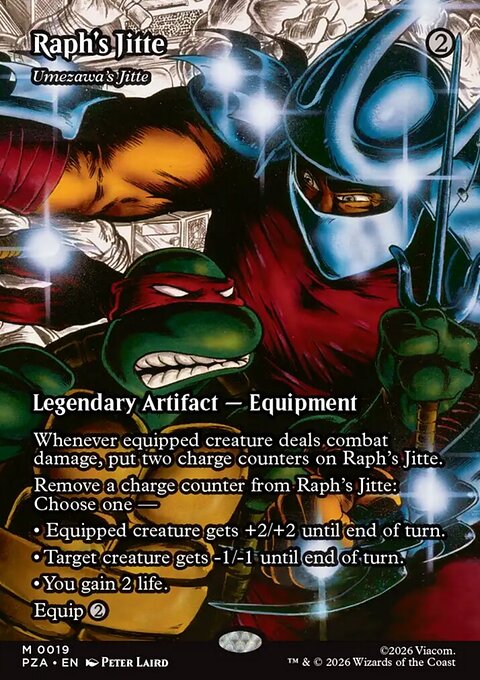 Umezawa's Jitte, Teenage Mutant Ninja Turtles Source Material #19, Magic: The Gathering card