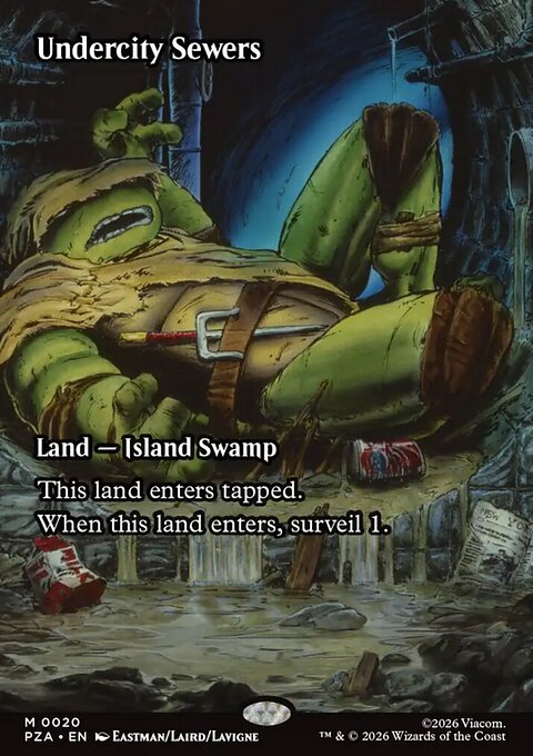 Undercity Sewers, Teenage Mutant Ninja Turtles Source Material #20, Magic: The Gathering card