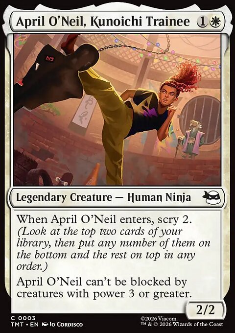 April O'Neil, Kunoichi Trainee, Teenage Mutant Ninja Turtles #3, Magic: The Gathering card