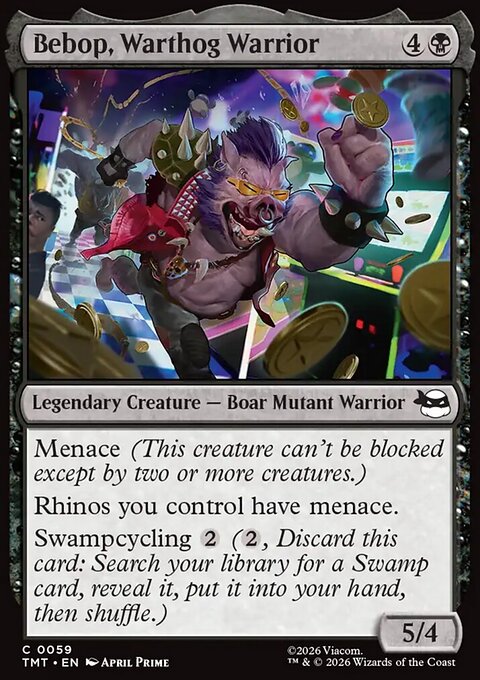 Bebop, Warthog Warrior, Teenage Mutant Ninja Turtles #59, Magic: The Gathering card