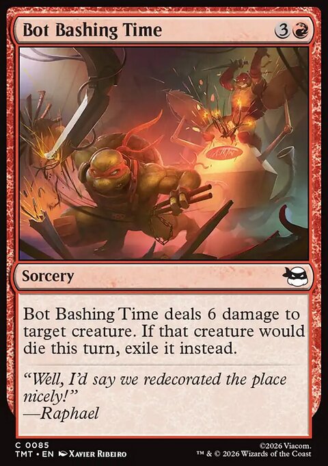 Bot Bashing Time, Teenage Mutant Ninja Turtles #85, Magic: The Gathering card