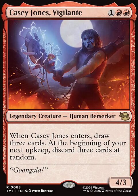 Casey Jones, Vigilante, Teenage Mutant Ninja Turtles #88, Magic: The Gathering card
