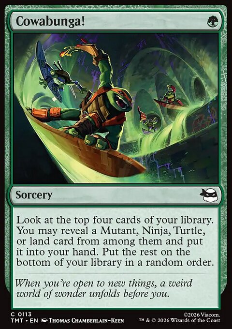 Cowabunga!, Teenage Mutant Ninja Turtles #113, Magic: The Gathering card