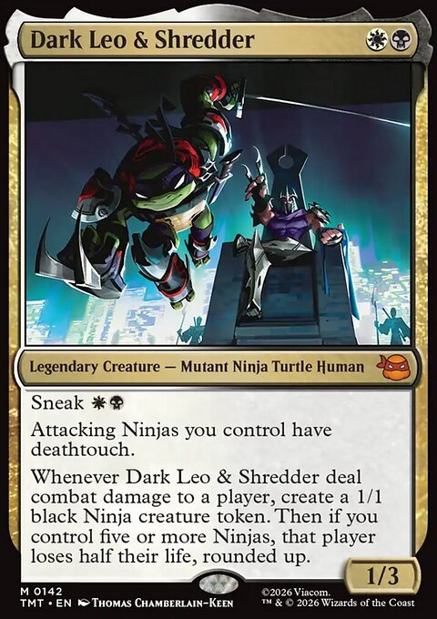 Dark Leo & Shredder, Teenage Mutant Ninja Turtles #142, Magic: The Gathering card