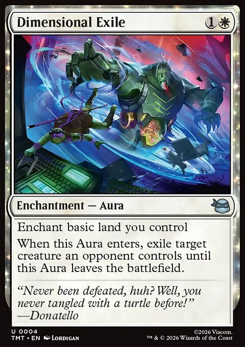 Dimensional Exile, Teenage Mutant Ninja Turtles #4, Magic: The Gathering card