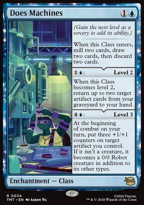 Does Machines, Teenage Mutant Ninja Turtles #34, Magic: The Gathering card