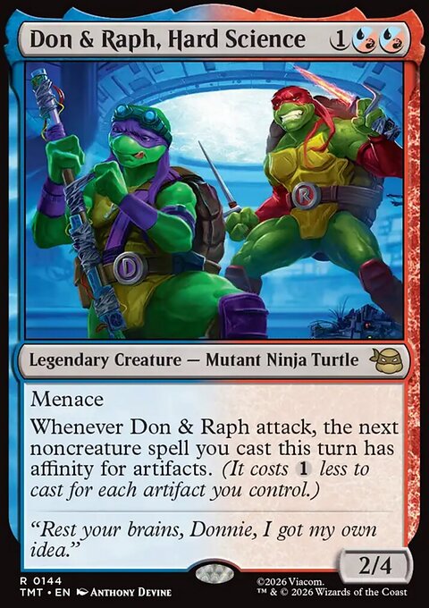 Don & Raph, Hard Science, Teenage Mutant Ninja Turtles #144, Magic: The Gathering card