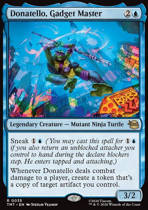 Donatello, Gadget Master, Teenage Mutant Ninja Turtles #35, Magic: The Gathering card