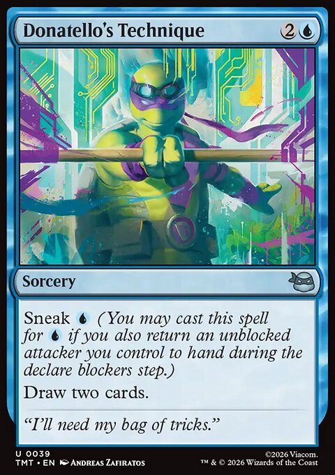 Donatello's Technique, Teenage Mutant Ninja Turtles #39, Magic: The Gathering card