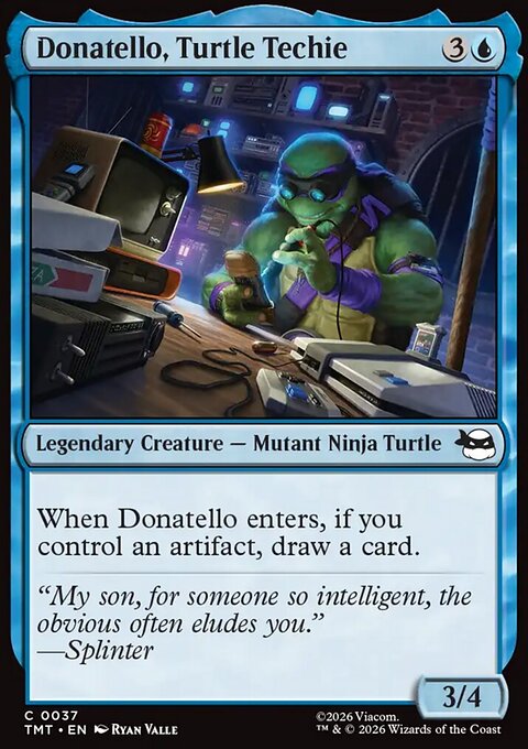 Donatello, Turtle Techie, Teenage Mutant Ninja Turtles #37, Magic: The Gathering card