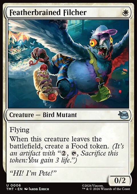 Featherbrained Filcher, Teenage Mutant Ninja Turtles #6, Magic: The Gathering card