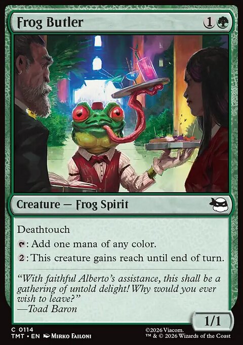 Frog Butler, Teenage Mutant Ninja Turtles #114, Magic: The Gathering card