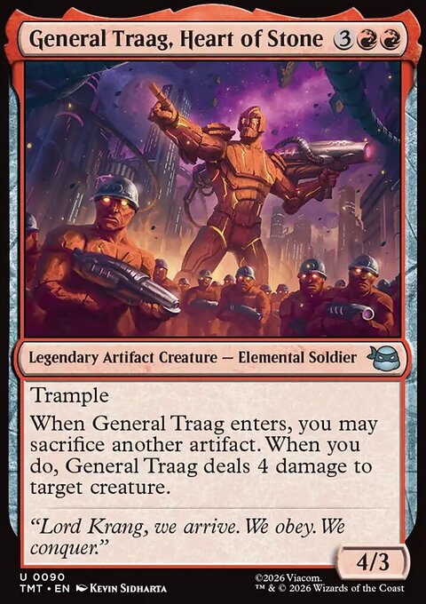 General Traag, Heart of Stone, Teenage Mutant Ninja Turtles #90, Magic: The Gathering card