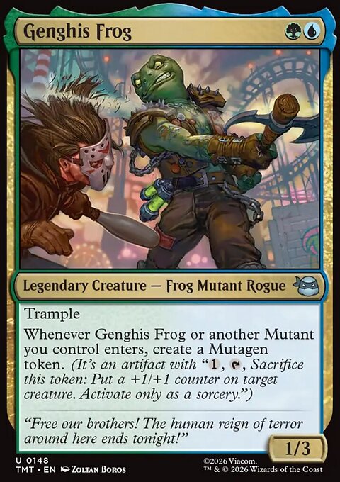 Genghis Frog, Teenage Mutant Ninja Turtles #148, Magic: The Gathering card
