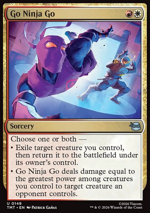 Go Ninja Go, Teenage Mutant Ninja Turtles #149, Magic: The Gathering card