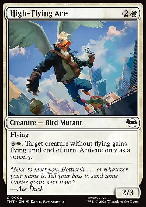High-Flying Ace, Teenage Mutant Ninja Turtles #9, Magic: The Gathering card