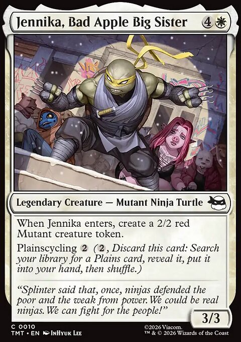 Jennika, Bad Apple Big Sister, Teenage Mutant Ninja Turtles #10, Magic: The Gathering card