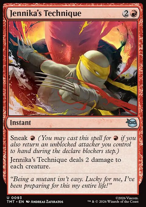 Jennika's Technique, Teenage Mutant Ninja Turtles #93, Magic: The Gathering card