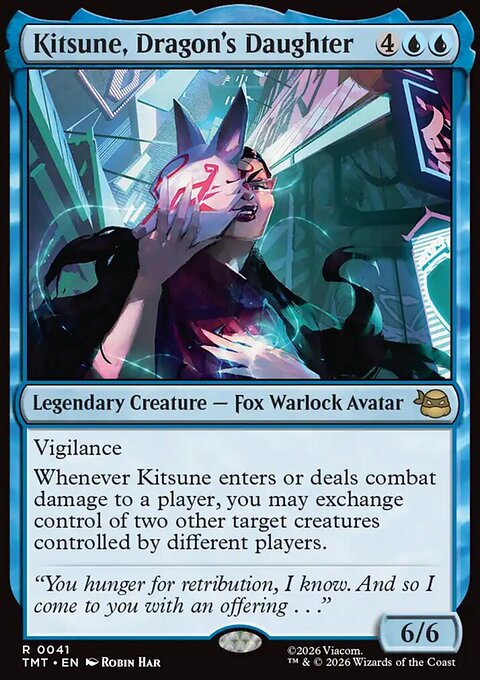 Kitsune, Dragon's Daughter, Teenage Mutant Ninja Turtles #41, Magic: The Gathering card