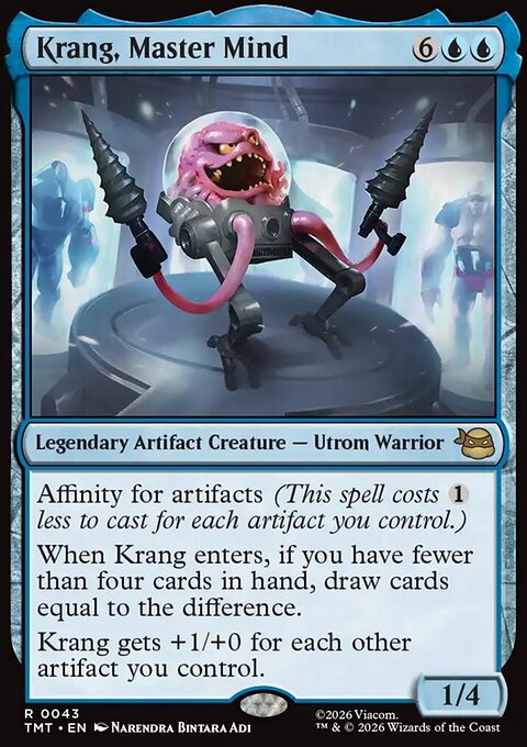 Krang, Master Mind, Teenage Mutant Ninja Turtles #43, Magic: The Gathering card