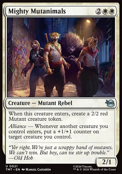 Mighty Mutanimals, Teenage Mutant Ninja Turtles #21, Magic: The Gathering card