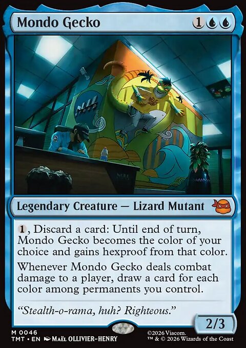 Mondo Gecko, Teenage Mutant Ninja Turtles #46, Magic: The Gathering card