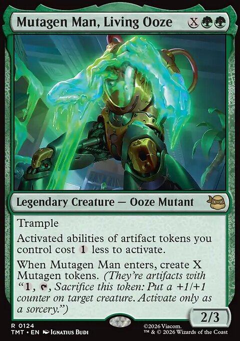Mutagen Man, Living Ooze, Teenage Mutant Ninja Turtles #124, Magic: The Gathering card