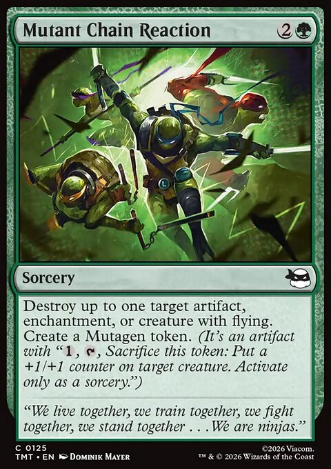 Mutant Chain Reaction, Teenage Mutant Ninja Turtles #125, Magic: The Gathering card