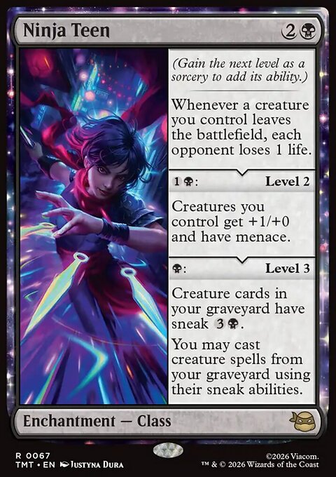 Ninja Teen, Teenage Mutant Ninja Turtles #67, Magic: The Gathering card