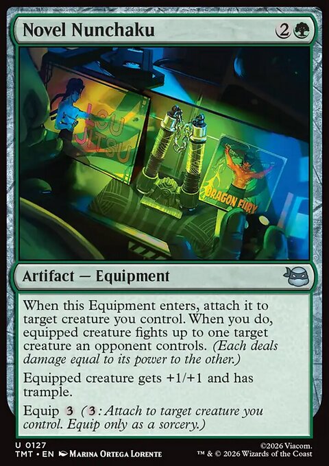 Novel Nunchaku, Teenage Mutant Ninja Turtles #127, Magic: The Gathering card