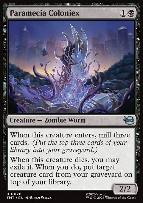 Paramecia Coloniex, Teenage Mutant Ninja Turtles #70, Magic: The Gathering card