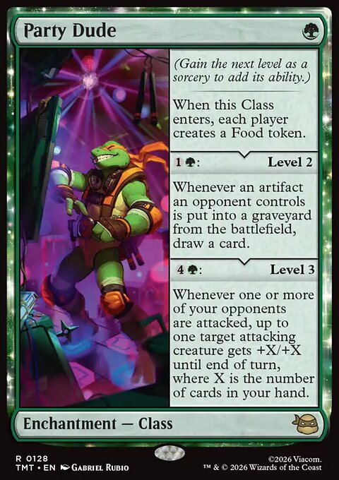 Party Dude, Teenage Mutant Ninja Turtles #128, Magic: The Gathering card